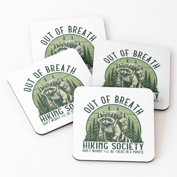 Item preview, Out Of Breath Hiking Society Trash Pandas Raccoon Hiker designed and sold by Wisppiaa.