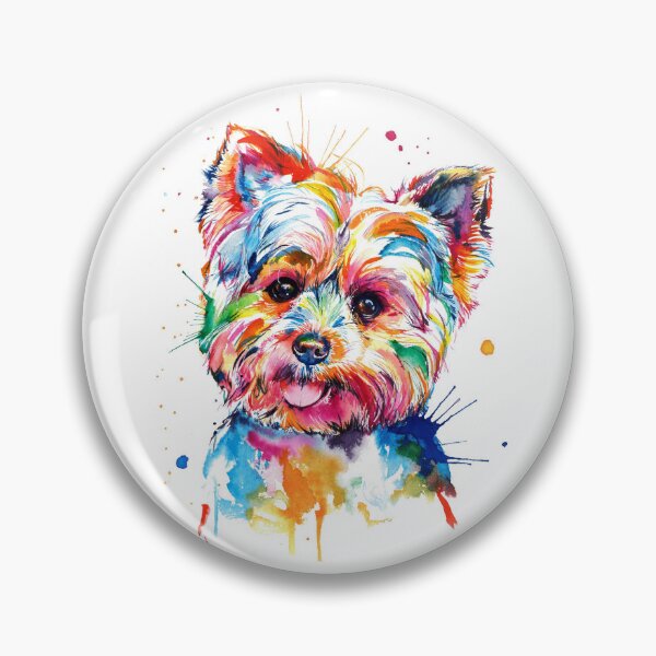 Item preview, Yorkie Dog Colorful Art designed and sold by doodIllustrate.