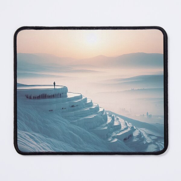 Item preview, Pamukkale Travertines Minimalism Art Style designed and sold by artofuniverse.