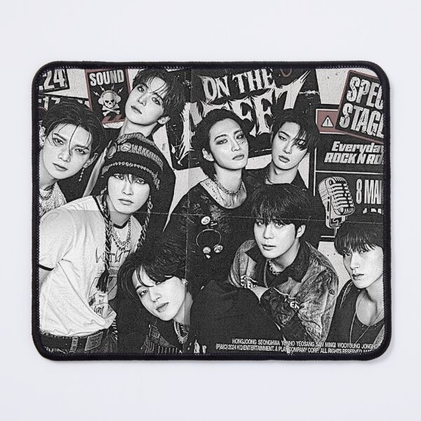 Item preview, ATEEZ 2025 SEASON'S GREETINGS | ROCK WILL NEVER DIE! ot8 kpop poster designed and sold by Kpop-Noona.