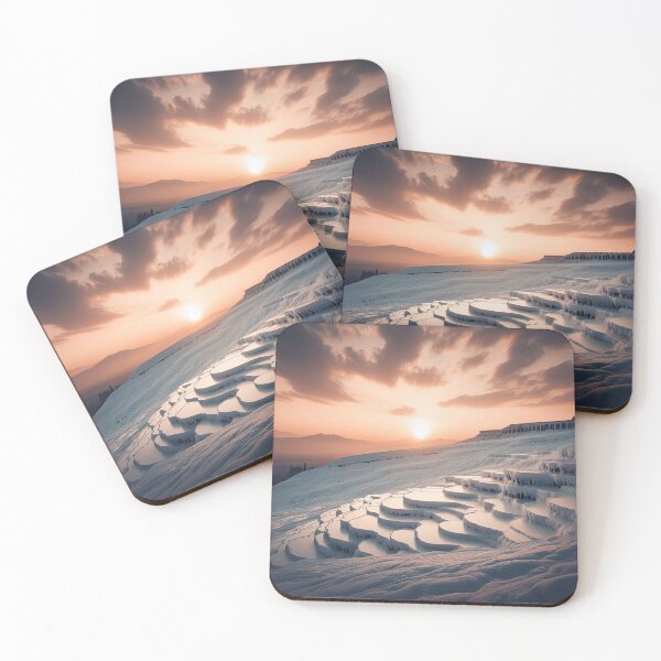 Item preview, Pamukkale Travertines Minimalism Art Style designed and sold by artofuniverse.