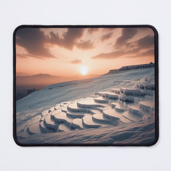 Item preview, Pamukkale Travertines Minimalism Art Style designed and sold by artofuniverse.