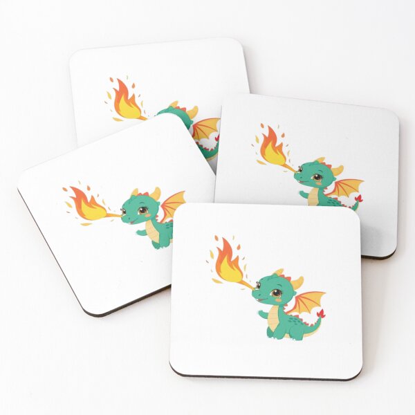 Item preview, Cute Baby Dragon breathing fire  designed and sold by ShopTwentyFour.