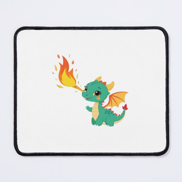 Item preview, Cute Baby Dragon breathing fire designed and sold by ShopTwentyFour.
