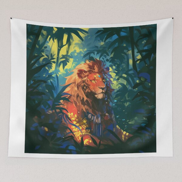 Item preview, Tribal Lion Roaming the Jungle designed and sold by Christian Weiss.