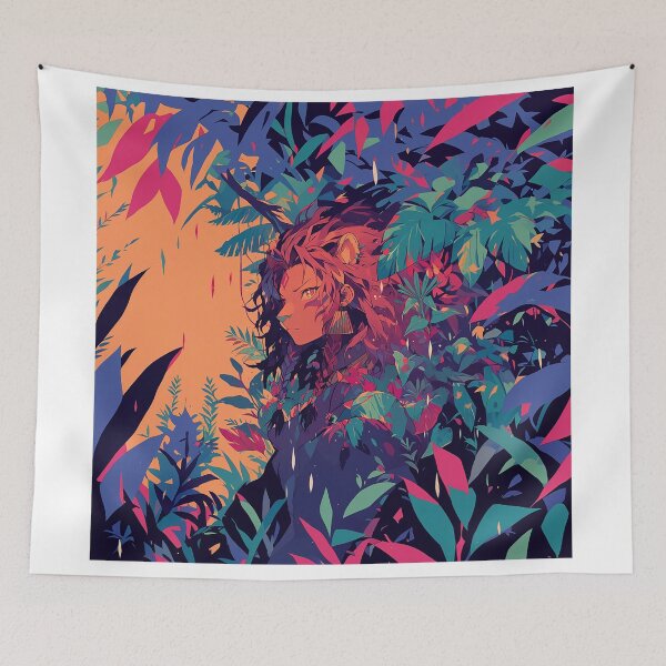 Item preview, Tribal Lion-Human Female in Jungle designed and sold by Christian Weiss.
