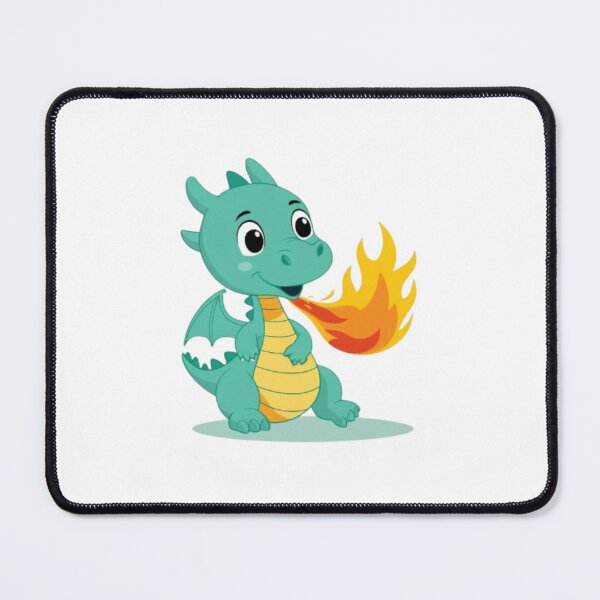 Item preview, Cute Baby Dragon breathing fire designed and sold by ShopTwentyFour.
