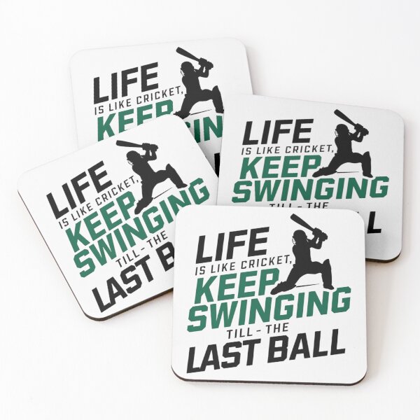 Item preview, Life Is Like Cricket Keep Swinging Till The Last Ball designed and sold by Jollys-ArtShop.
