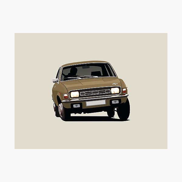 Item preview, Austin Allegro - brown illustration designed and sold by knappidesign.