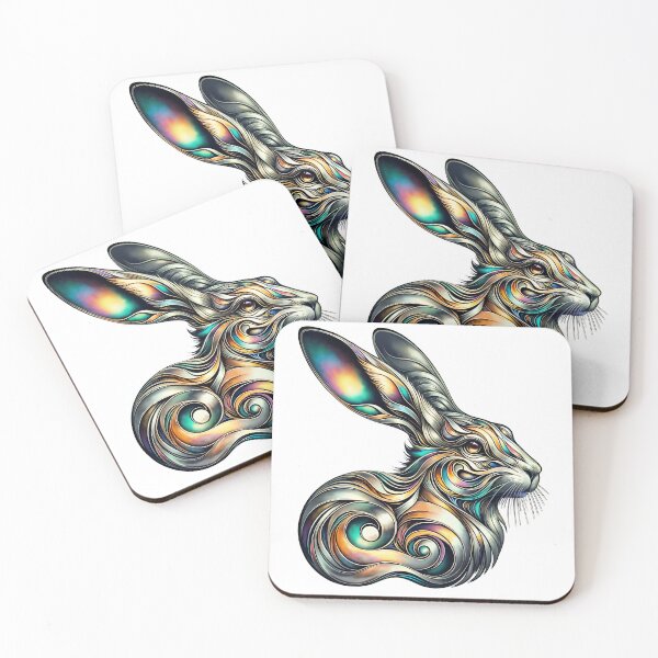 Item preview, Abstract Bunny Hare designed and sold by Kestrelle.