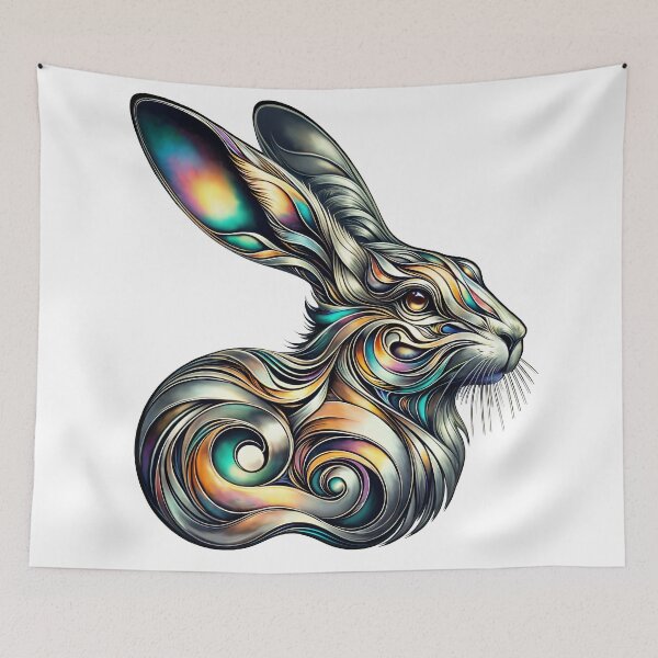 Item preview, Abstract Bunny Hare designed and sold by Kestrelle.