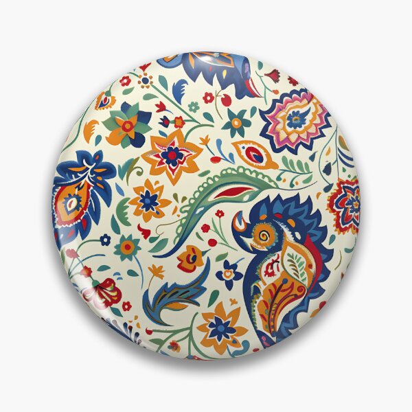 Item preview, Folklore Paisley Seamless Pattern designed and sold by Vilemo.