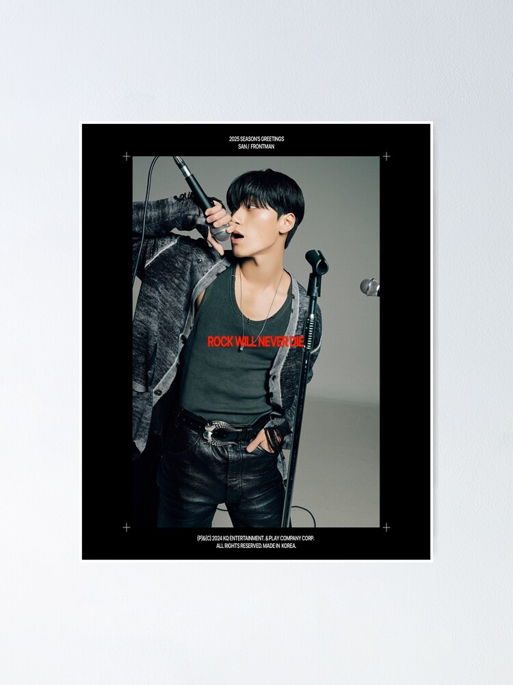 CHOI SAN ATEEZ 2025 SEASON'S GREETINGS | ROCK WILL NEVER DIE! ot8