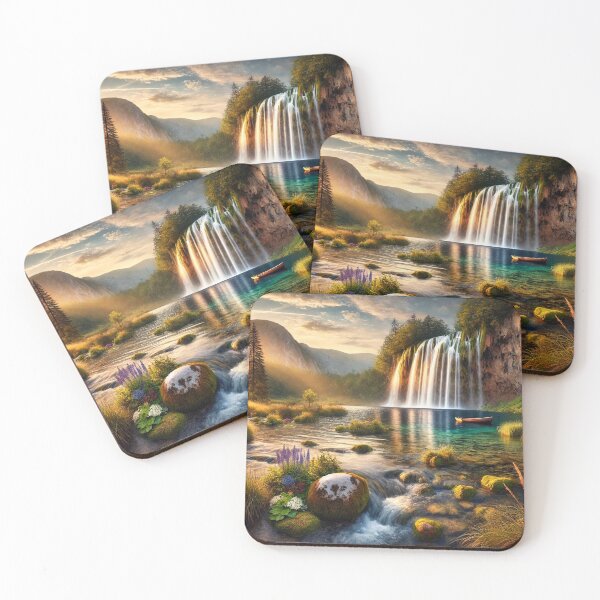 Item preview, Golden Waterfall Paradise designed and sold by QuirkWears.