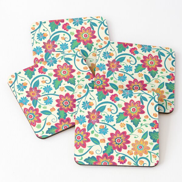 Item preview, Mexican Folklore Blooms Pattern designed and sold by Vilemo.