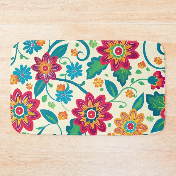 Item preview, Mexican Folklore Blooms Pattern designed and sold by Vilemo.