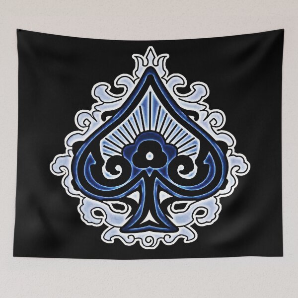 Item preview, Dark Triad Spade Crest Design – Anime-Inspired Dark Fantasy Art designed and sold by AbnormalAdorn.