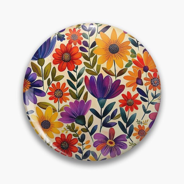 Item preview, Mexican Folklore Blooms Pattern designed and sold by Vilemo.