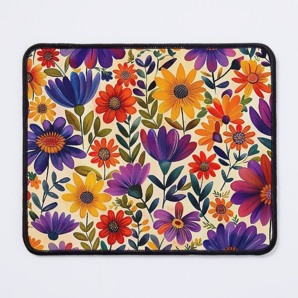 Item preview, Mexican Folklore Blooms Pattern designed and sold by Vilemo.