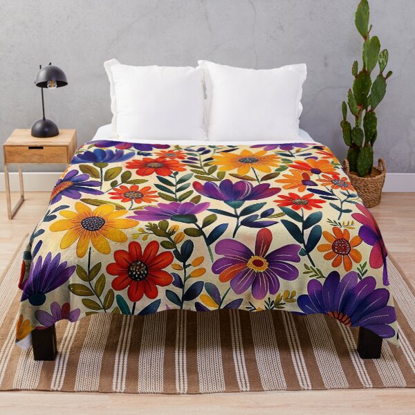 Item preview, Mexican Folklore Blooms Pattern designed and sold by Vilemo.