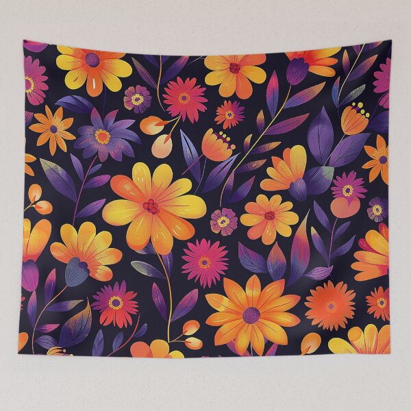 Item preview, Mexican Folklore Blooms Patter designed and sold by Vilemo.