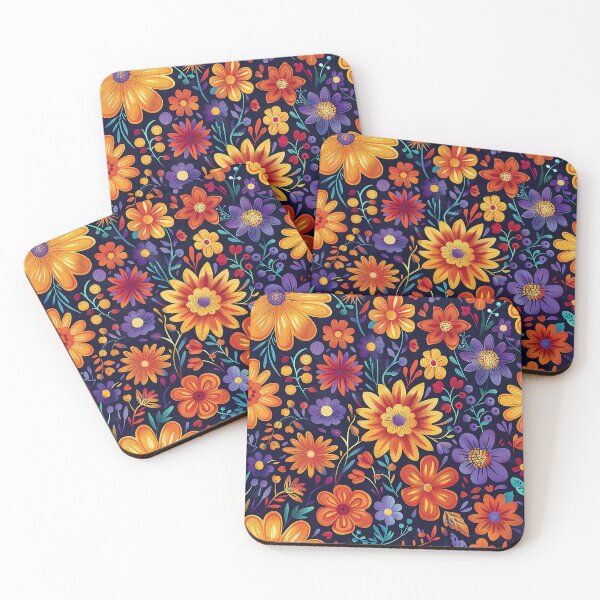 Item preview, Mexican Folklore Blooms Pattern designed and sold by Vilemo.