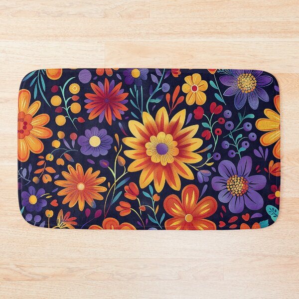 Item preview, Mexican Folklore Blooms Pattern designed and sold by Vilemo.