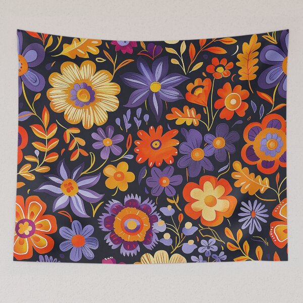 Item preview, Mexican Folklore Blooms Pattern designed and sold by Vilemo.