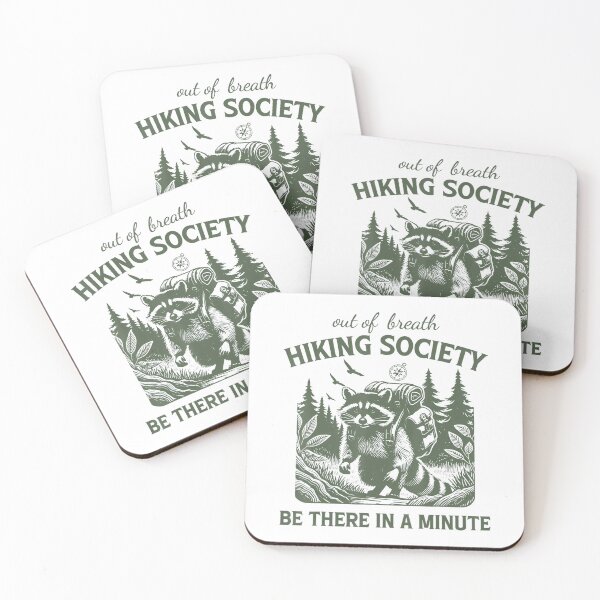 Item preview, Retro Hiking Funny Raccoon designed and sold by Wisppiaa.