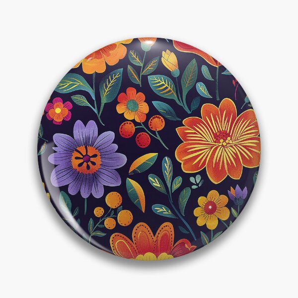Item preview, Mexican Folklore Blooms Pattern designed and sold by Vilemo.