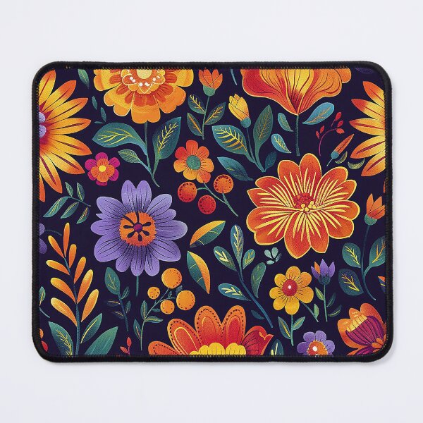 Item preview, Mexican Folklore Blooms Pattern designed and sold by Vilemo.