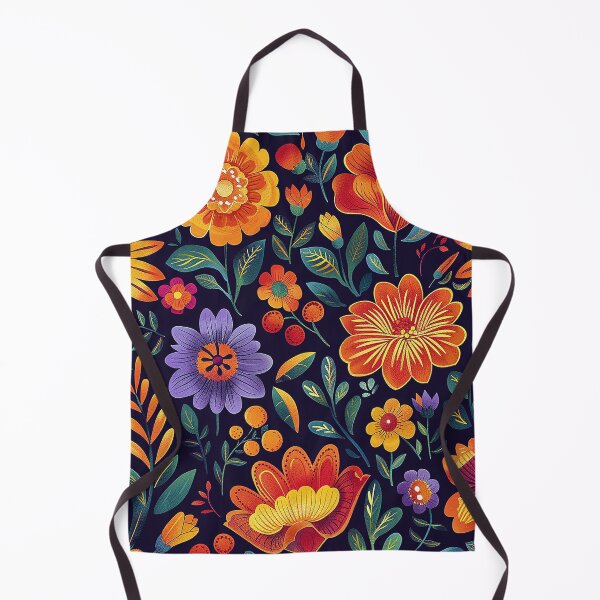 Item preview, Mexican Folklore Blooms Pattern designed and sold by Vilemo.
