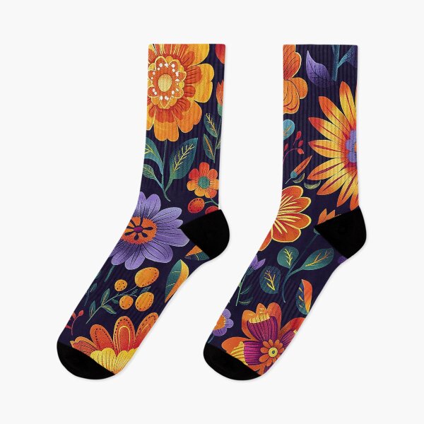 Item preview, Mexican Folklore Blooms Pattern designed and sold by Vilemo.