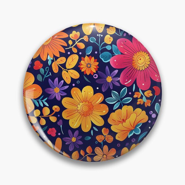 Item preview, Mexican Folklore Blooms Pattern designed and sold by Vilemo.