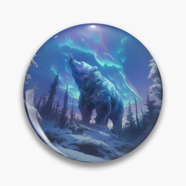 Item preview, Majestic Bear with Aurora Borealis designed and sold by Christian Weiss.