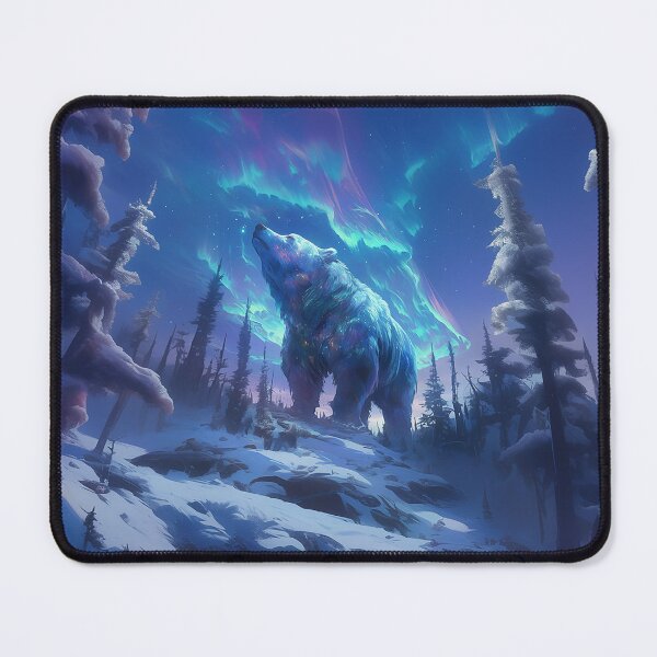 Item preview, Majestic Bear with Aurora Borealis designed and sold by Christian Weiss.