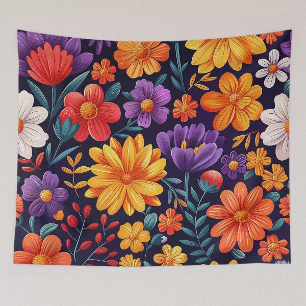 Item preview, Mexican Folklore Blooms Pattern designed and sold by Vilemo.