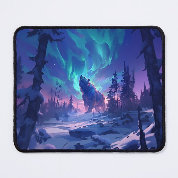 Item preview, Majestic Bear with Aurora Borealis designed and sold by Christian Weiss.
