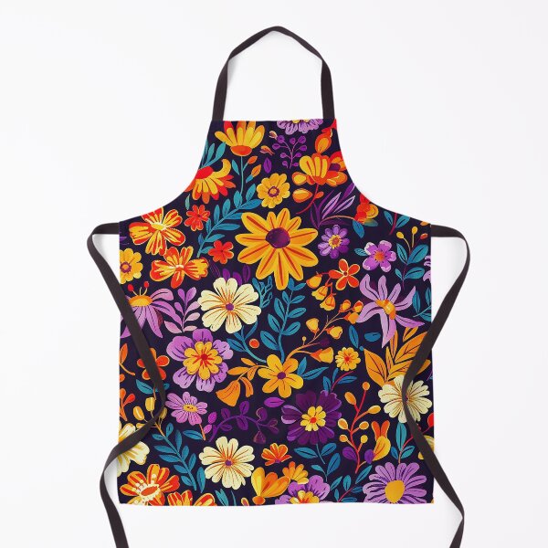 Vista previa del artículo con la obra «Patrón de flores del folklore mexicano», diseñado y vendido por Vilemo.