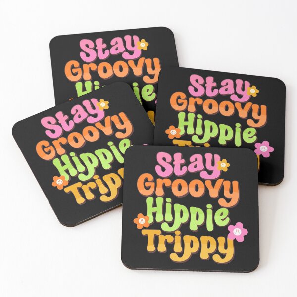 Artikelvorschau, Bleib Groovy Hippie Trippy entworfen und verkauft von Myra365Art.