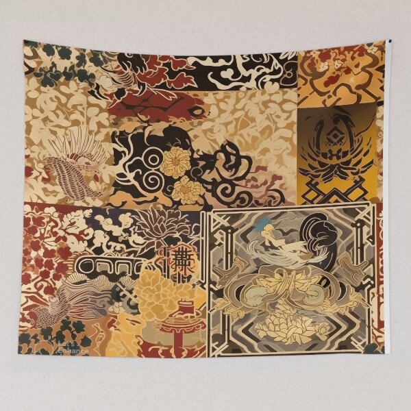 Item preview, Japanese Kamon Crest Collage 2 designed and sold by Hashola Designs.