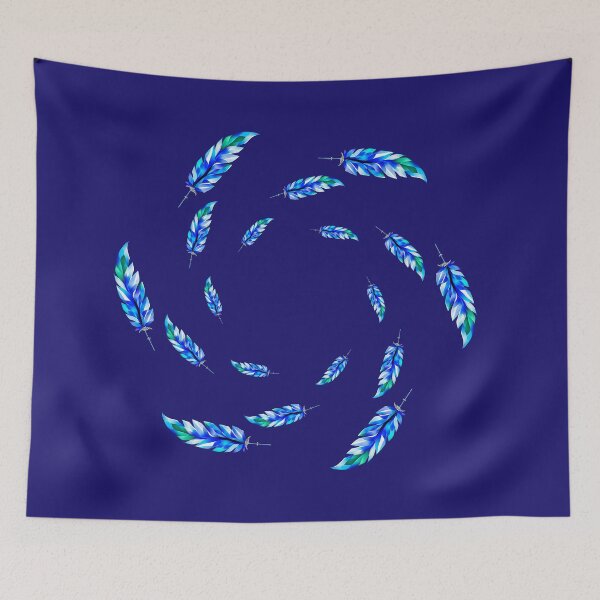 Item preview, Blue Bird Feather Circle Design designed and sold by asudesign.