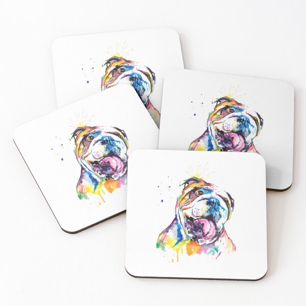 Item preview, Bulldog Dog Colorful Art designed and sold by doodIllustrate.