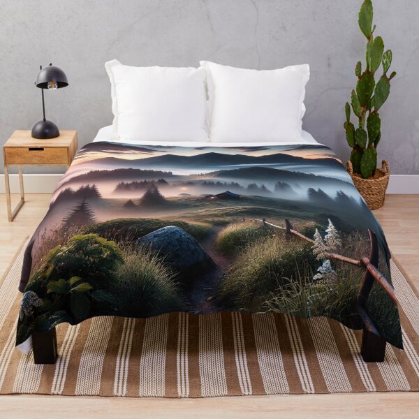Item preview, Misty Mountain Sunrise Path designed and sold by QuirkWears.