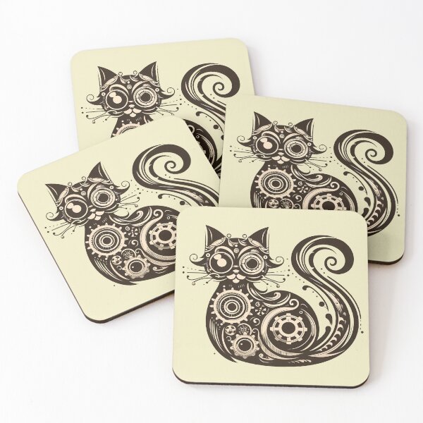 Item preview, Steampunk Mechanical Cat designed and sold by NoNoNomad.