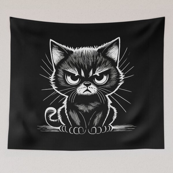 Item preview, Grumpy Funny Kitten designed and sold by Mikhail Palinchak.