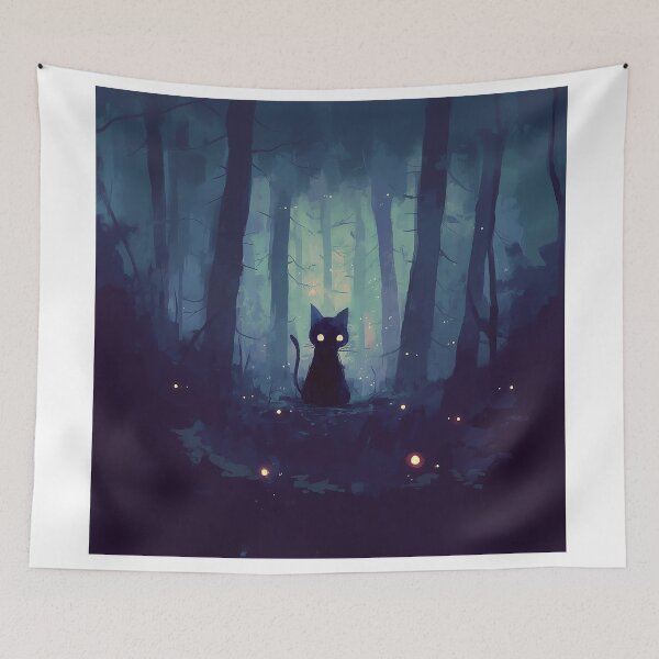 Item preview, Black Cat in the Forest designed and sold by Christian Weiss.