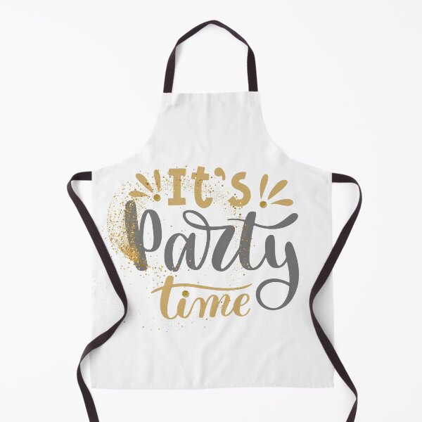 Item preview, It’s Party Time - Fun and Festive Design - Grey and Gold designed and sold by Kitimouna.