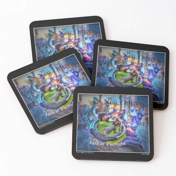 Item preview, New Orleans Jazz at Twilight Fine Art Poster  designed and sold by Wayne King.