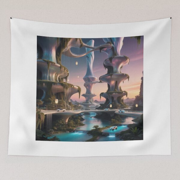Item preview, Dreamscape Metropolis: A Futuristic Oasis designed and sold by Bilikaru.